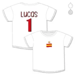 Camiseta o Sudadera Bebé y Niño/a Personalizada Número España