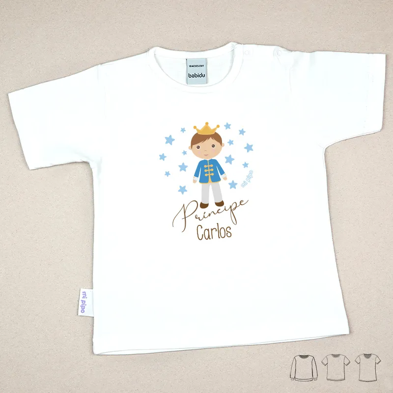 Camiseta o Sudadera Bebé y Niño/a Personalizada Príncipe Camiseta o Sudadera Bebé y Niño/a Personalizada Príncipe