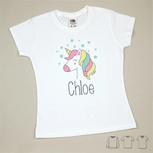 Camiseta o Sudadera Bebé y Niño/a Personalizada Unicornio
