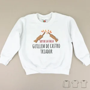 Camiseta o Sudadera Bebé y Niño/a Soy de la Falla…(el nombre de tu falla)
