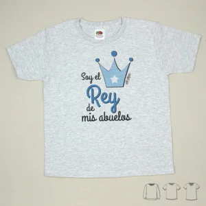 Camiseta o Sudadera Bebé y Niño/a Soy el rey de mis Abuelos