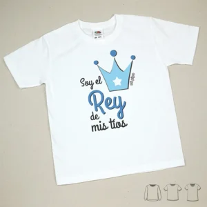 Camiseta o Sudadera Bebé y Niño/a Soy el Rey de mis Tíos