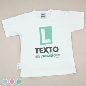 Camiseta o Sudadera Bebé y Niño/a (texto libre) en prácticas