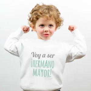 Camiseta o Sudadera Bebé y Niño/a Voy a ser Hermano Mayor