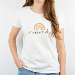 Camiseta o Sudadera Divertida Mamá Arcoiris soft