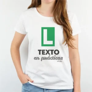 Camiseta o Sudadera Personalizada Mujer (Texto libre) en prácticas verde Camiseta o Sudadera Personalizada Mujer (Texto libre) en prácticas verde