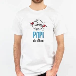 Camiseta o Sudadera Personalizada Superpapi de (nombre hijo) Cómic Camiseta o Sudadera Personalizada Superpapi de (nombre hijo) Cómic