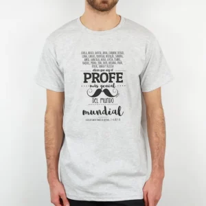 Camiseta Personalizada Hombre/Mujer (texto alumnos) Dicen que soy el profe más genial del mundo mundial Bigote Camiseta Personalizada Hombre/Mujer (texto alumnos) Dicen que soy el profe más genial del mundo mundial Bigote