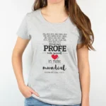 Camiseta Personalizada Hombre/Mujer (texto alumnos) Dicen que soy la profe más genial del mundo mundial Corazón
