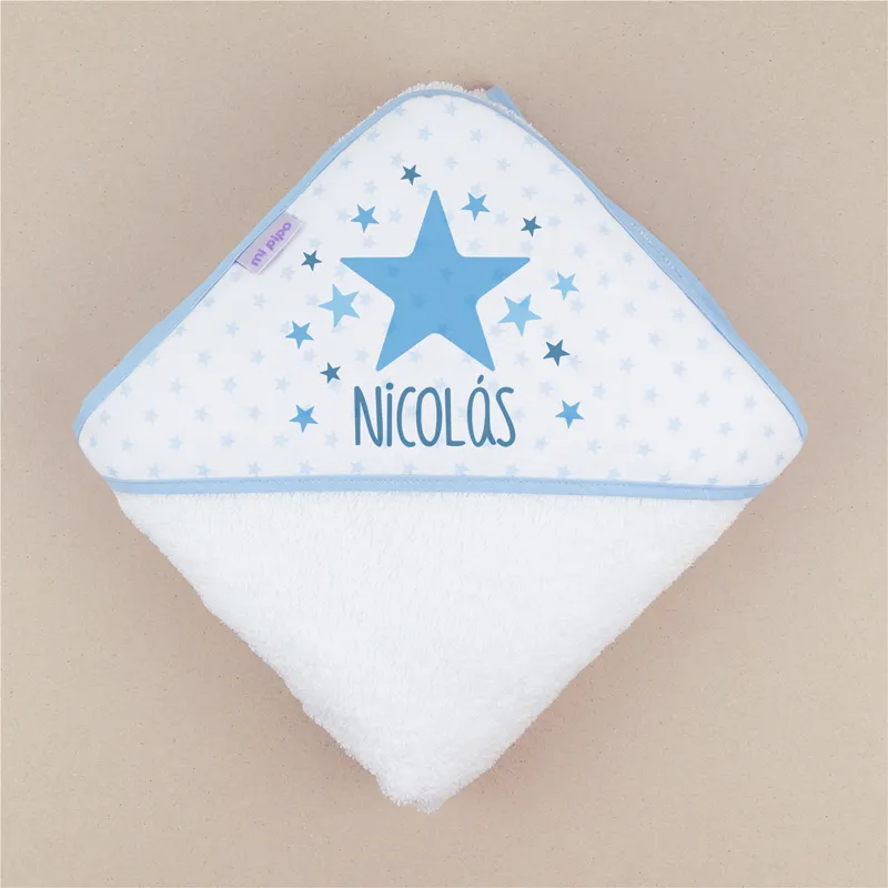 Capa de baño Estrella Azul Personalizada Capa de baño Estrella Azul Personalizada