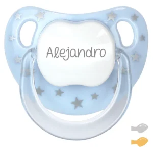 Chupete Baby Chic Azul Personalizado Chupete Baby Chic Azul Personalizado