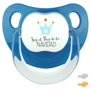 Chupete Baby Deco Corona Denim Soy el Rey de la Navidad