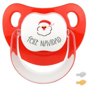 Chupete Baby Deco Feliz Navidad con Papá Noel