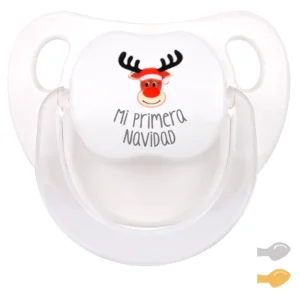 Chupete Baby Deco Mi Primera Navidad con Reno Rudolf