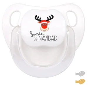Chupete Baby Deco Rudolf Sonríe es Navidad