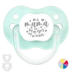 Chupete Divertido Mi Mamá es la mejor del mundo corazones y lunares