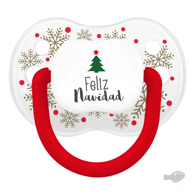 Chupete New Classic Deco Navidad Cristal Copos, Feliz Navidad Chupete New Classic Deco Navidad Cristal Copos, Feliz Navidad