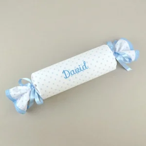 Cojín Antivuelco Caramelo Estrellas Azul Personalizado, dibujo opcional