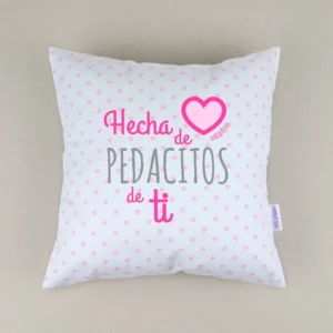 Cojín cuadrado piqué Hecha de pedacitos de ti