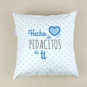Cojín cuadrado piqué Hecho de pedacitos de ti