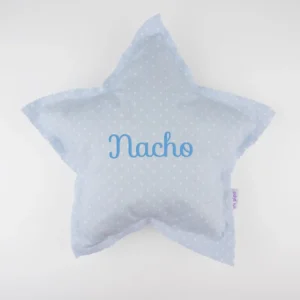 Cojín Estrella Azul Handmade Personalizado