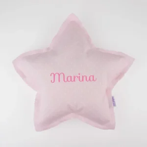 Cojín Estrella Rosa Handmade Personalizado