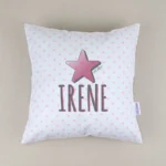 Cojín Estrella Rosa personalizado