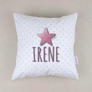 Cojín Estrella Rosa personalizado