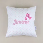 Cojín Estrellas Rosa personalizado