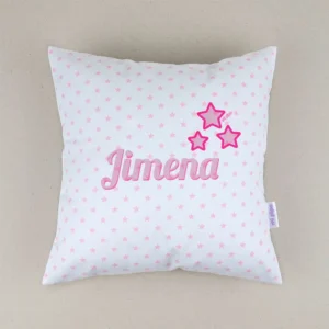 Cojín Estrellas Rosa personalizado