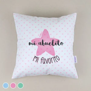 Cojín Mi Abuelito mi favorito Menta, Azul o Rosa