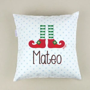 Cojín Navideño personalizado Elfo