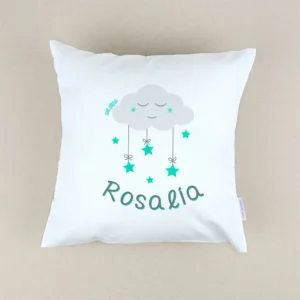 Cojín Nube Menta personalizado