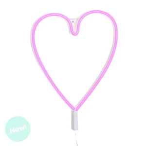 Corazón de Neón Rosa
