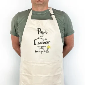 Delantal Algodón PremiumDivertido Papá es el mejor Cocinero que jamás pude imaginar