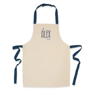 Delantal Infantil Algodón Premium Azul personalizado