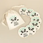 Discos Cumplemes Bebé Panda