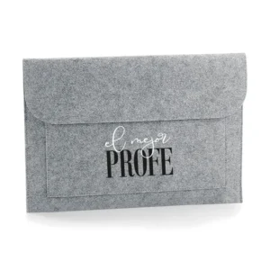 Funda Portátil Shopper fieltro Gris El/La mejor + profesión