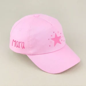 Gorra Junior Estrella Rosa personalizada