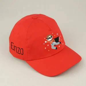 Gorra Junior Superhéroe Roja personalizada
