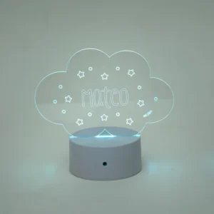 Lamparita Nube con Estrellitas personalizada