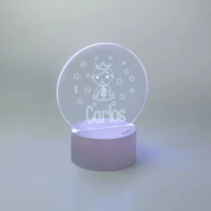 Lamparita redonda Príncipe personalizada