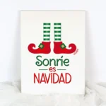 Lienzo Navidad Sonríe es Navidad