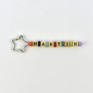 Llavero Madera Multicolor Personalizado