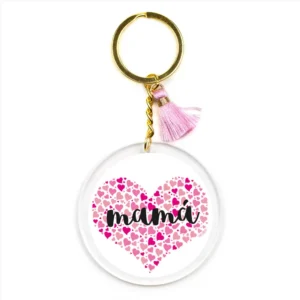 Llavero Metacrilato Corazón de corazones