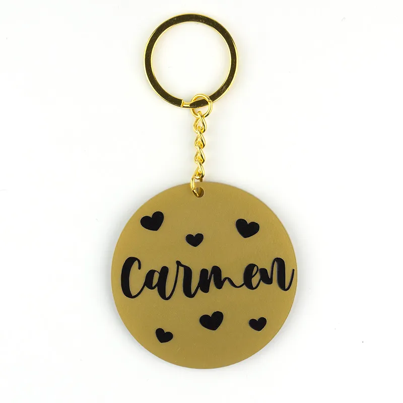 Llavero Metacrilato Oro Personalizado Llavero Metacrilato Oro Personalizado