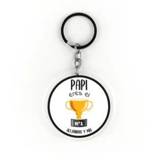 Llavero Metacrilato Papi eres el Número 1 (Nombres)