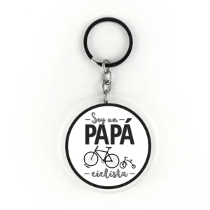 Llavero Metacrilato Soy un Papá Ciclista