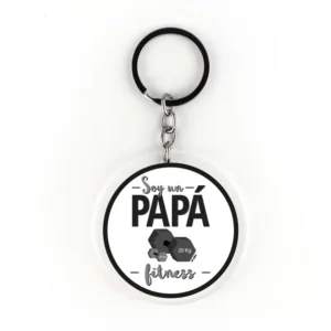 Llavero Metacrilato Soy un Papá Fitness
