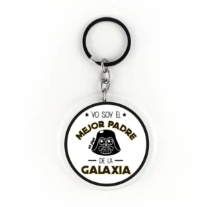 Llavero Metacrilato Yo soy el mejor Padre de la Galaxia